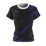 Women's Cut & Sew Tee | PRPLTIGR Stripes Marble AOP Gamer Shirt
