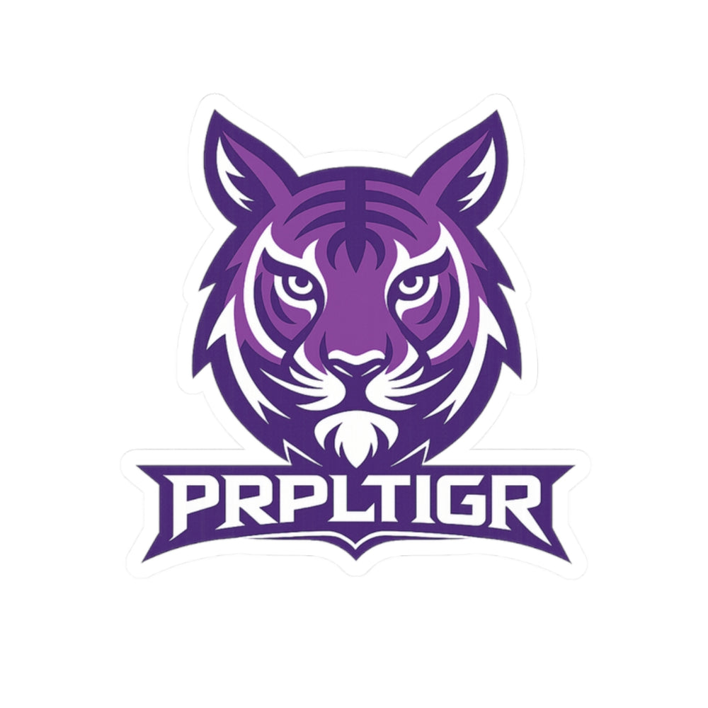 PRPLTIGR Kiss-Cut Sticker — Prpltigr Gaming Decal for Laptops, Water Bottles & Gear